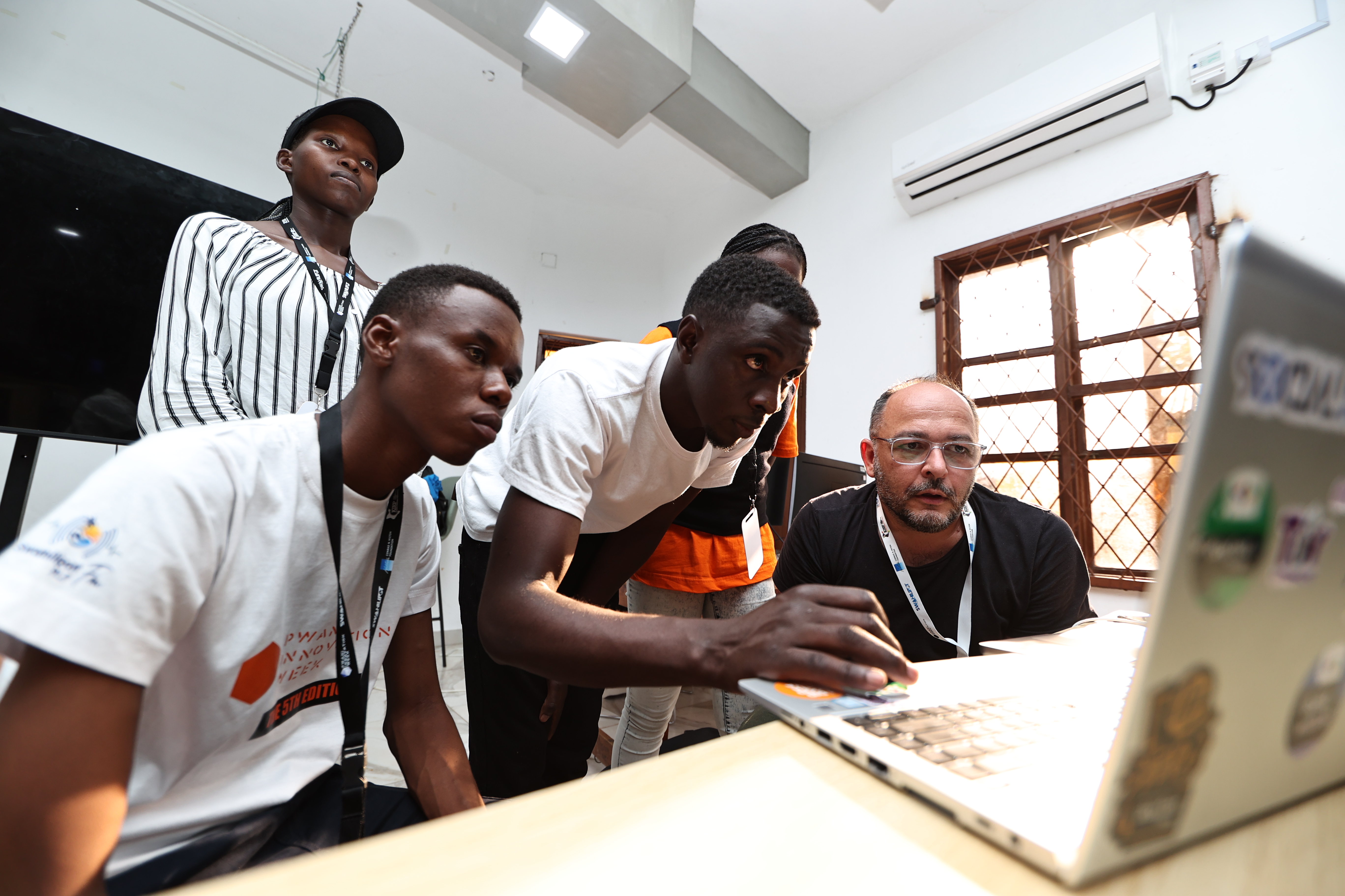 Coding session during Hackathon where developers shared ideas and solved problems together.